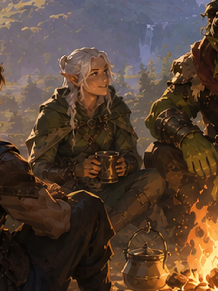 Портрет эльфа — раса D&D 5e