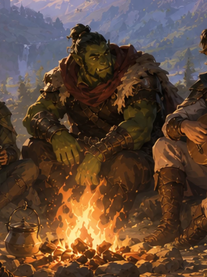 Портрет орка — раса D&D 5e
